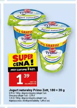 Twój Market Jogurt naturalny Zott Primo oferta
