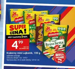 Twój Market Krakersy mini Lajkonik o smaku Bruschetta oferta