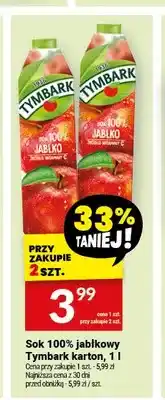 Twój Market Sok 100% jabłkowy Tymbark oferta
