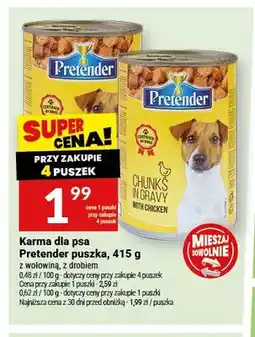 Twój Market Karma dla psa Pretender puszka z wołowiną oferta