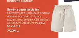 Tchibo Szorty damskie z zawartością lnu piaskowe oferta