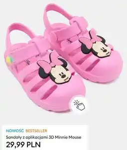 Sinsay Sandały dziecięce z aplikacjami 3D Minnie Mouse Disney oferta