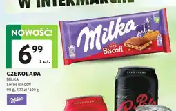Intermarche Czekolada Milka Lotus Biscoff oferta