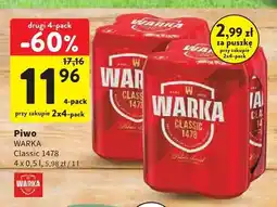 Intermarche Piwo Warka Classic 1478 4-pak oferta