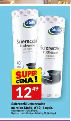 Twój Market Ściereczki uniwersalne na rolce Stella 40-pak oferta