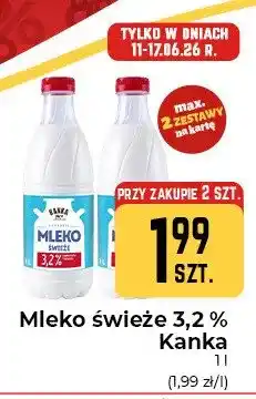 Społem Częstochowa Mleko świeże 3,2% Kanka oferta