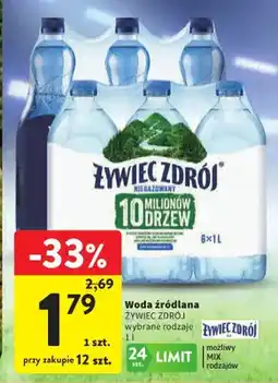 Intermarche Woda źródlana Żywiec Zdrój oferta