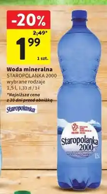 Intermarche Woda mineralna Staropolanka 2000 oferta