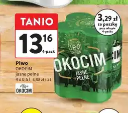 Intermarche Piwo Okocim Jasne Pełne 4-pak oferta