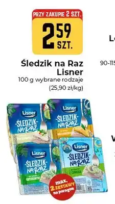Społem Częstochowa Śledzik na Raz Lisner w sosie koperkowym oferta