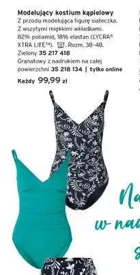 Tchibo Kostium kąpielowy modelujący Tchibo zielony oferta