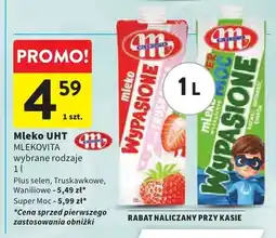 Intermarche Mleko UHT smakowe Mlekovita Wypasione truskawkowe oferta