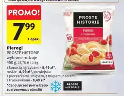 Intermarche Pierogi z kapustą i grzybami Proste Historie oferta