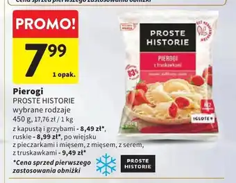 Intermarche Pierogi z kapustą i grzybami Proste Historie oferta