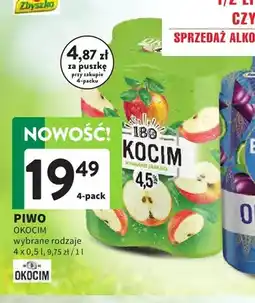 Intermarche Piwo Okocim 180 Kocim Kwaśne Jabłko 4-pak oferta