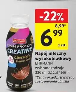 Intermarche Napój mleczny wysokobiałkowy Ehrmann o smaku czekoladowym oferta