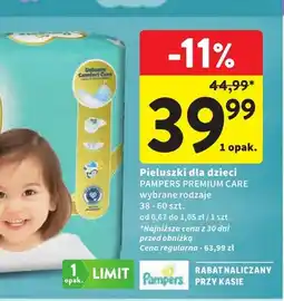 Intermarche Pieluszki dla dzieci Pampers Premium Care oferta