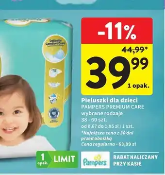 Pieluszki dla dzieci Pampers Premium Care