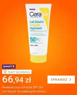 Allegro Mleczko do opalania CeraVe Lait Solaire Invisible Hydratant SPF 50+ oferta