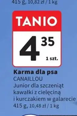 Intermarche Karma dla psa Canaillou Junior dla szczeniąt kawałki z cielęciną i kurczakiem w galarecie oferta