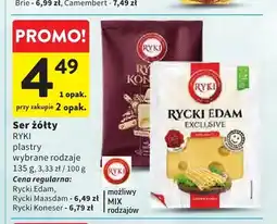 Intermarche Ser żółty plastry Rycki Edam Ryki oferta