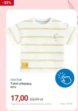 Smyk T-shirt chłopięcy Cool Club ecru oferta