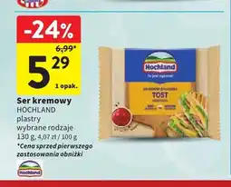 Intermarche Ser kremowy plastry Hochland oferta