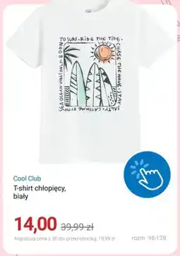 Smyk T-shirt chłopięcy Cool Club biały rozm. 98-128 oferta