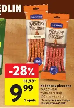 Intermarche Kabanosy pieczone drobiowe Tarczyński oferta