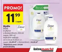 Intermarche Mydło w płynie z dozownikiem Dove oferta