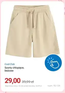 Smyk Szorty chłopięce Cool Club beżowe oferta