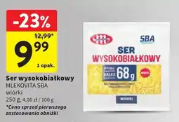 Intermarche Ser wysokobiałkowy Mlekovita SBA wiórki oferta