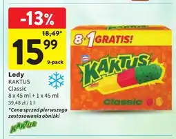Intermarche Lody Kaktus Classic 9-pak oferta