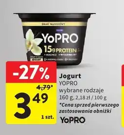 Intermarche Jogurt proteinowy YoPro o smaku waniliowym oferta