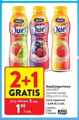 Intermarche Napój jogurtowy Jovi Duet truskawka-kiwi oferta
