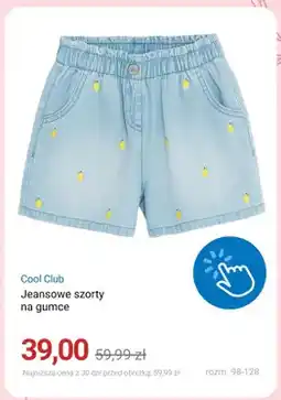 Smyk Jeansowe szorty na gumce Cool Club oferta