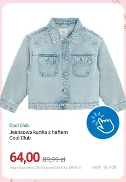 Smyk Kurtka jeansowa z haftem Cool Club oferta
