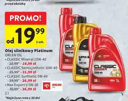 Intermarche Olej silnikowy Platinum Orlen Oil Classic Mineral 15W-40 oferta