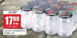 Bingo Słoiki z zakrętką 315 ml a12 oferta