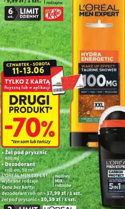 Intermarche LOreal Men Expert Żel pod prysznic lub Dezodorant oferta