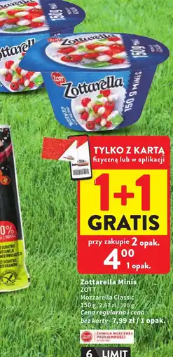 Intermarche Zott Zottarella Minis Mozzarella Classic oferta