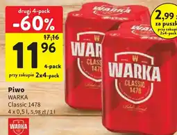 Intermarche Warka Piwo Classic 1478 oferta