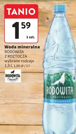 Intermarche Rodowita z Roztocza Woda mineralna oferta