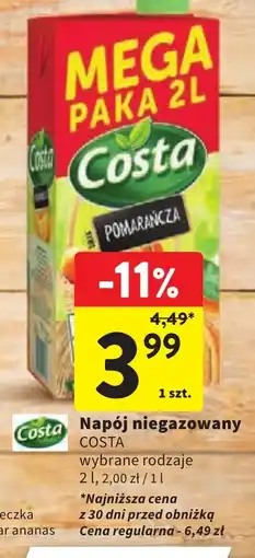 Intermarche Costa Napój niegazowany oferta