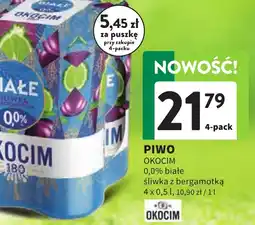 Intermarche Okocim Piwo 0,0% białe śliwka z bergamotką oferta