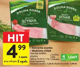 Intermarche Dolina Dobra Soczysta szynka lub Wędzony schab oferta