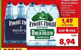 Kaufland Woda źródlana niegazowana Żywiec Zdrój 6-pak oferta