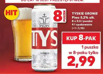Kaufland Piwo Tyskie Gronie 8-pak oferta