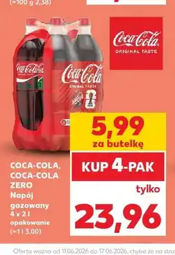 Kaufland Napój gazowany Coca-Cola 4-pak oferta