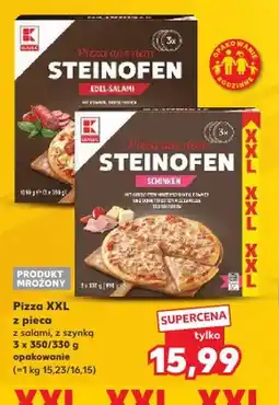Kaufland Pizza XXL z pieca z salami K-Classic Steinofen Edel-Salami oferta